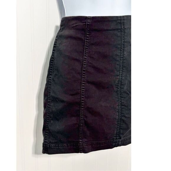 Free People Women's Modern Femme Denim Stretch A-Line Casual Mini Skirt Size 10 - Picture 7 of 7